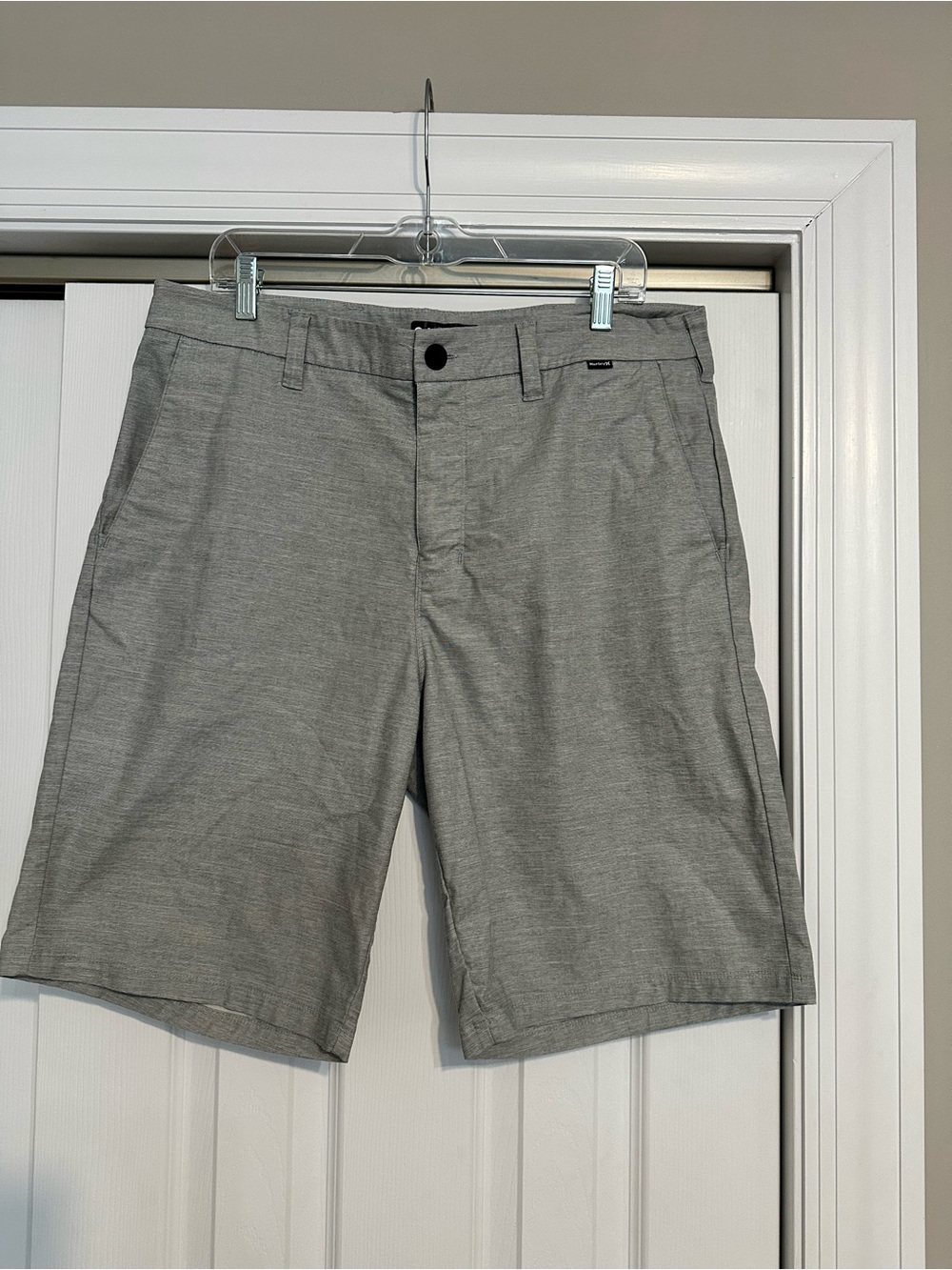 Hurley Men's Heather Gray Flat Front Shorts